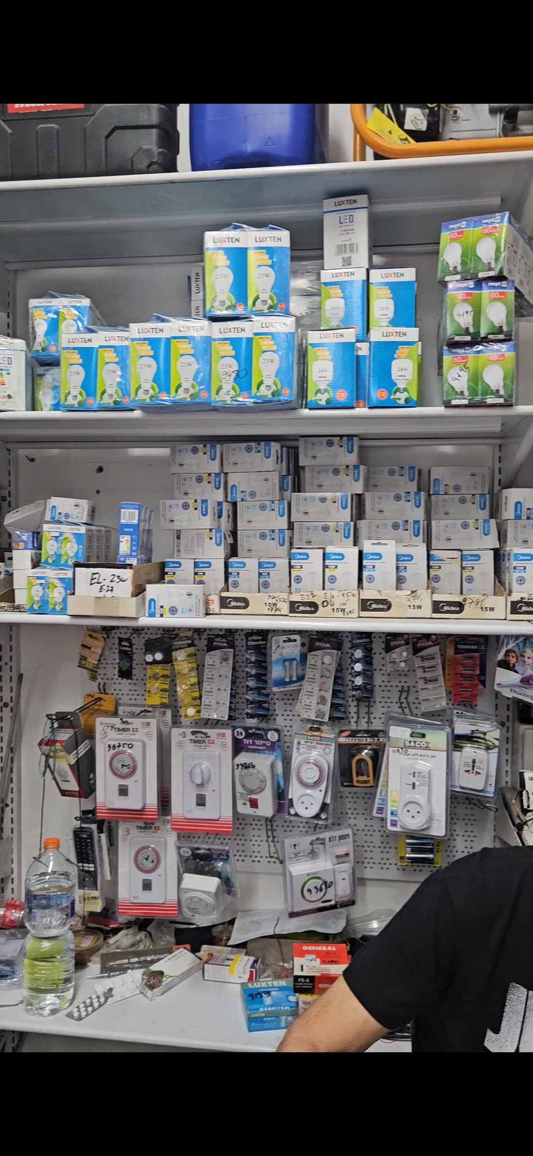 נורות LED LUXTEN + שעוני זמן — חשמל ותאורה