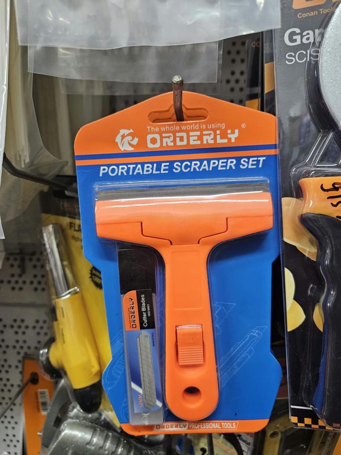 סט מגרדות ניידות Orderly Portable Scraper Set, כפי שנמכר באבי סנטר טמבוריה חולון