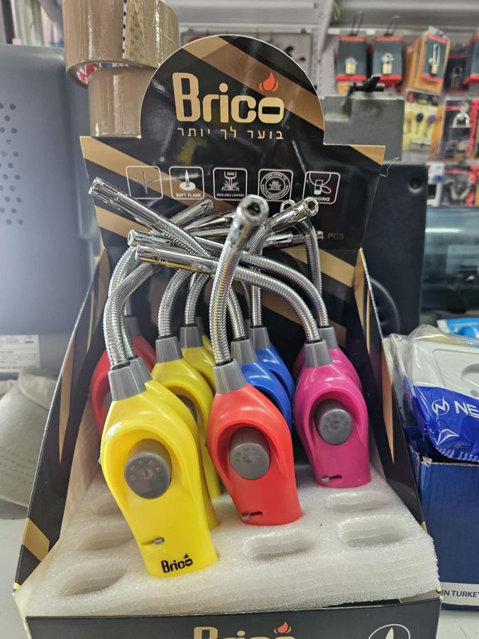 מציתים ארוכים וגמישים Brico, כפי שנמכרים באבי סנטר טמבוריה חולון