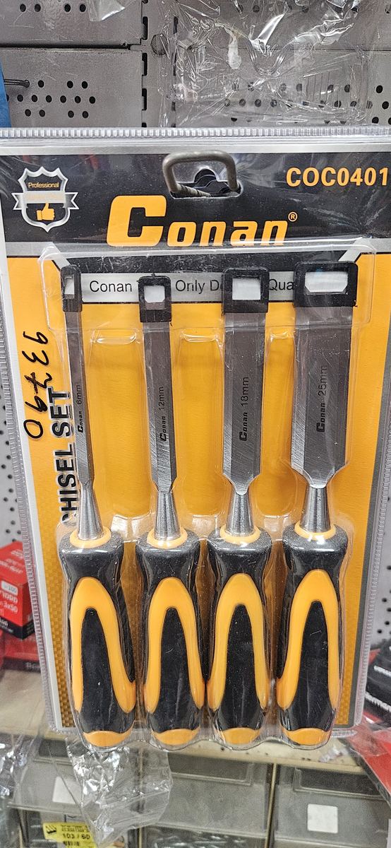 סט 4 איזמלי עץ מקצועיים Conan, כפי שנמכר באבי סנטר טמבוריה חולון