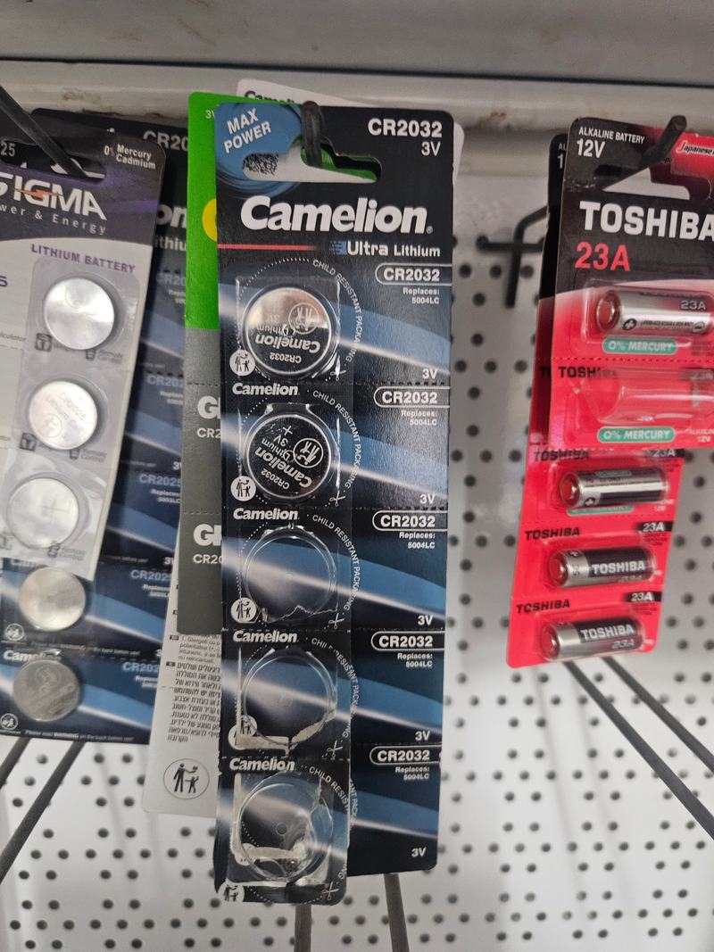 סוללות כפתור Camelion CR2032, באבי סנטר טמבוריה חולון