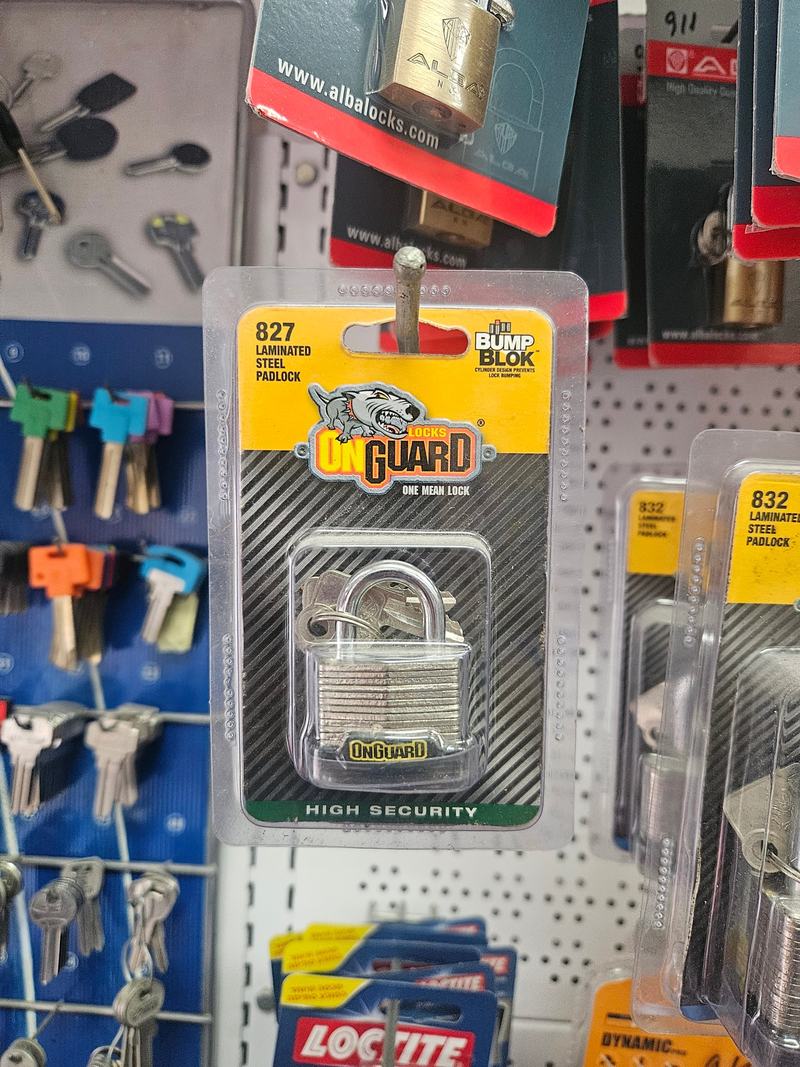 מנעול תליה OnGuard 827 פלדה מרובדת, באבי סנטר טמבוריה חולון