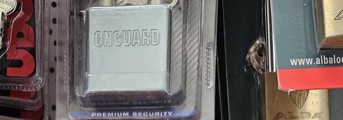 מנעול תליה OnGuard Premium Security, כפי שנמכר באבי סנטר טמבוריה חולון